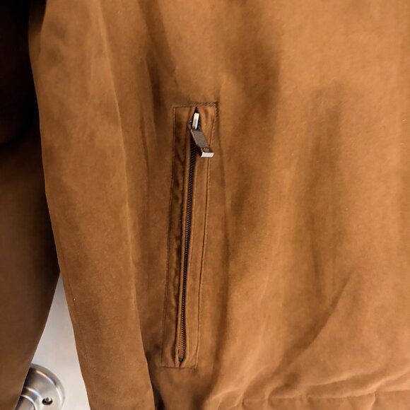 Weatherproof Dark Brown Faux Suede Jacket XL - Picture 2 of 12